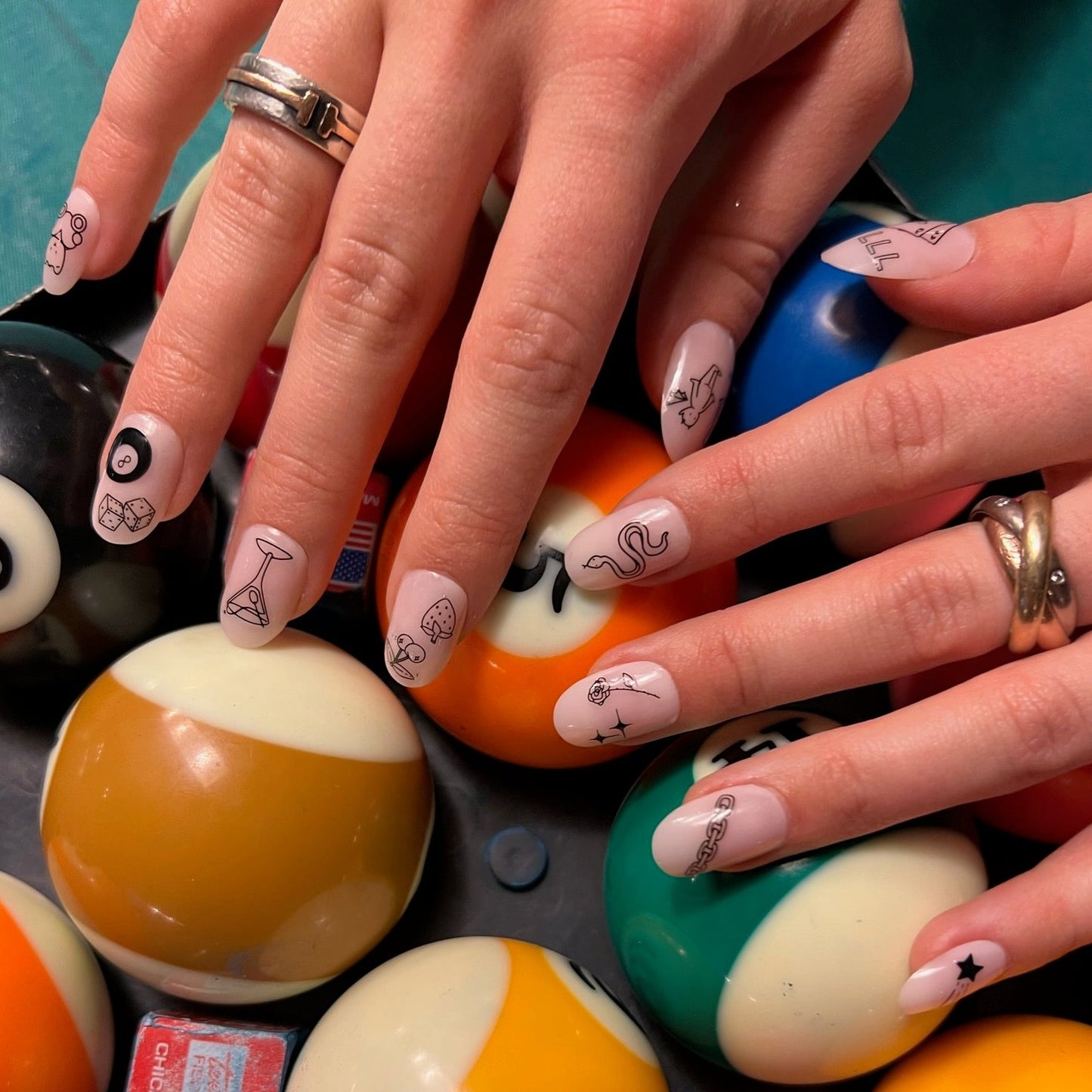 777 Nail Art Stickers